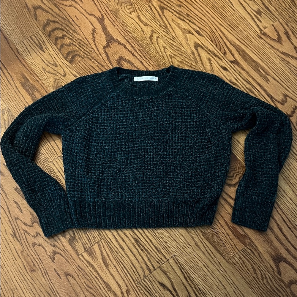 Altar'd State Dark Green Textured Sweater